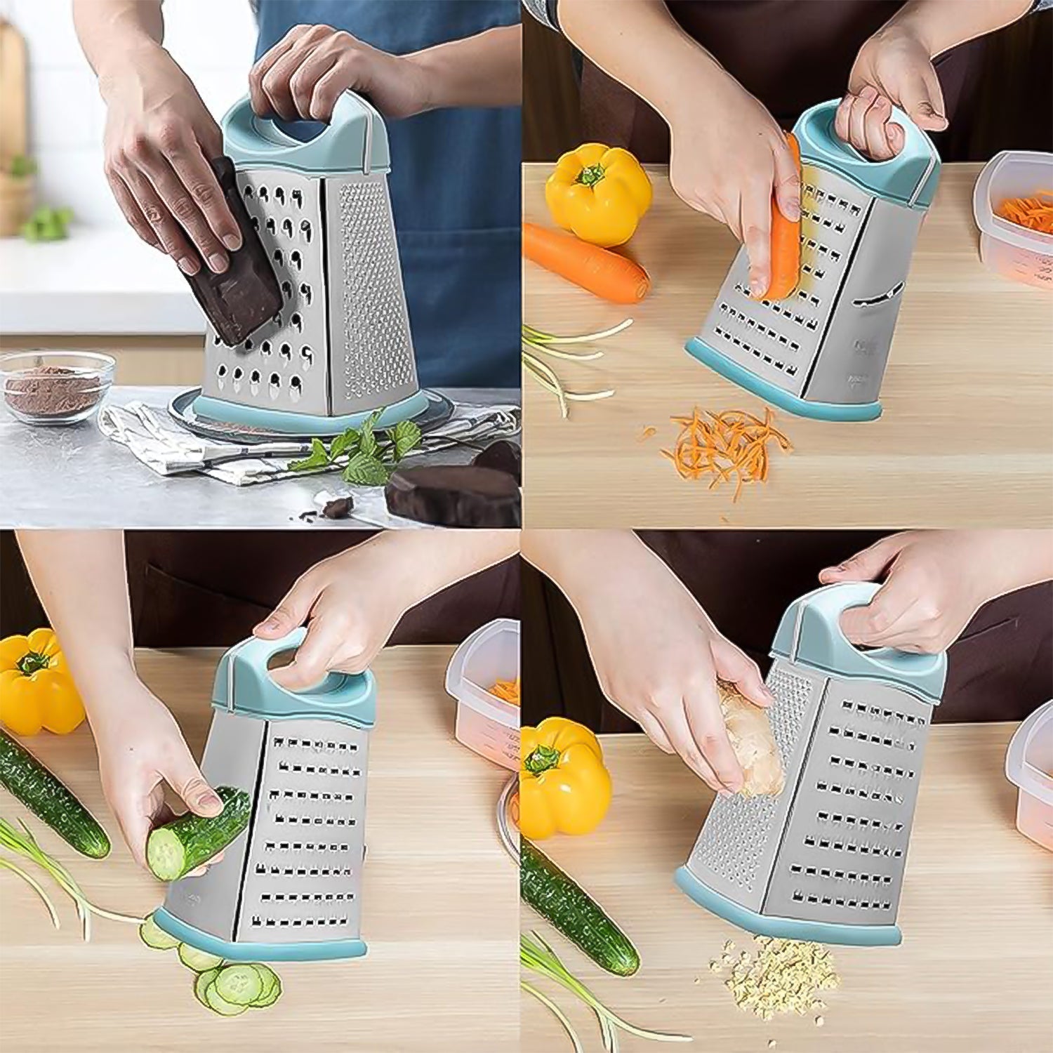 Ritu Hexa Stainless Grater – 7 Functions
Ritu Hexa Stainless Grater – 7 Functions